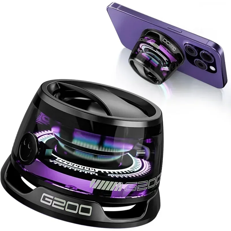 Przenośny głośnik Bluetooth Magnetyczny mini głośnik G200 z oświetleniem RGB Bezprzewodowy głośnik Bluetooth na zewnątrz do podróży Niezbędny