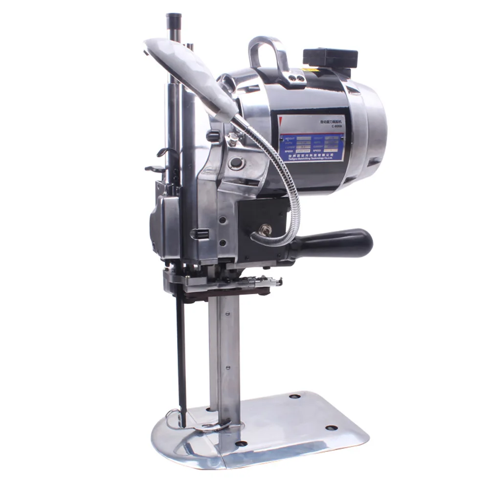 

Fabric Leather Cutting Machine Scissors 1100W 220V Electric Cloth Cutter Fabric Leather cutting machine without light