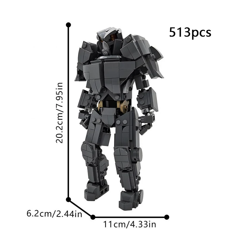 X-01 Radiation-Powered Armor Mechanical MOC 1811 Building Blocks Toy for Children and Adults – Assembly Model Gift