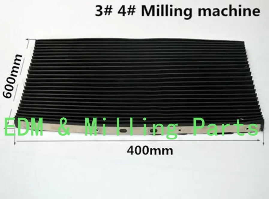 1Set (2pcs ) CNC Milling Machine Part Accordion Type & Retractable Way Cover (Front & Back) For Bridgeport Mill Part