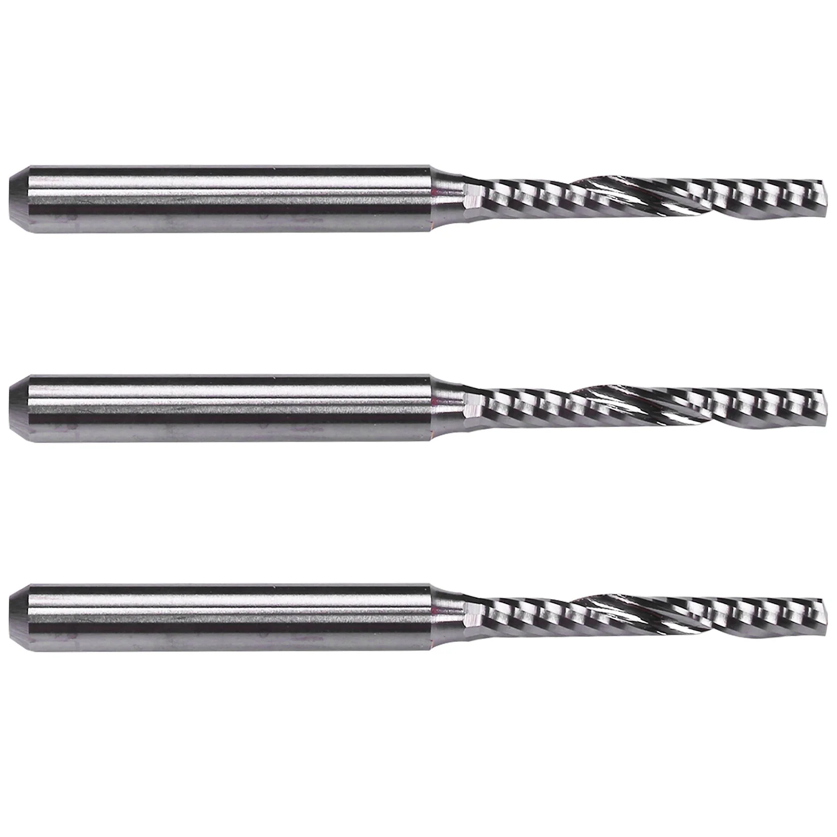 LUCKshopping 3X 2Mm X 15Mm Carbide Single Flute Spiral End Mill CNC Router Bit