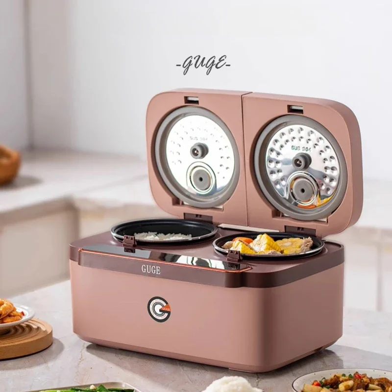 Rice Cooker Double Liner Double Pot Integrated Multifunctional New Homehold Low Sugar Rice Soup Separation  Food Warmer