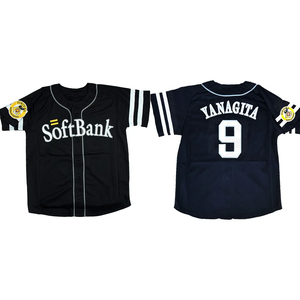 2024 Summer Popular Fukuoka Baseball Jersey short-Sleeved SoftBank Men's And Women's Tops Hawks Children's Training Jersey