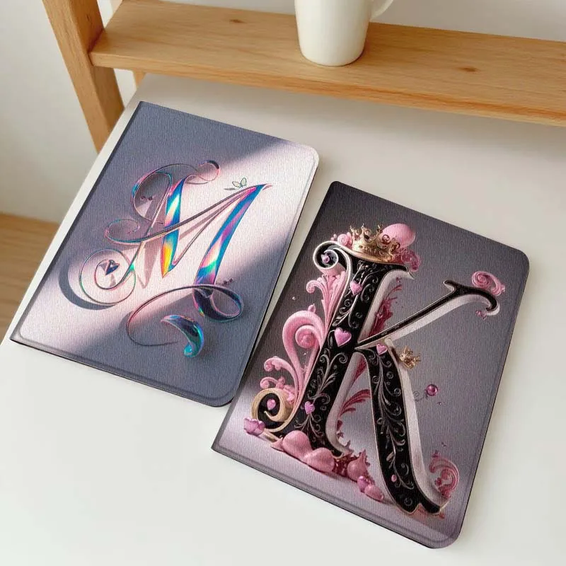 

Cartoon Pink Crown Letter K For Lenovo Xiaoxin Pad Pro GT plus 8.8 11 10.6 Y700 Y900 Go 8.8 Tab K11 10 P11 Tablet Case