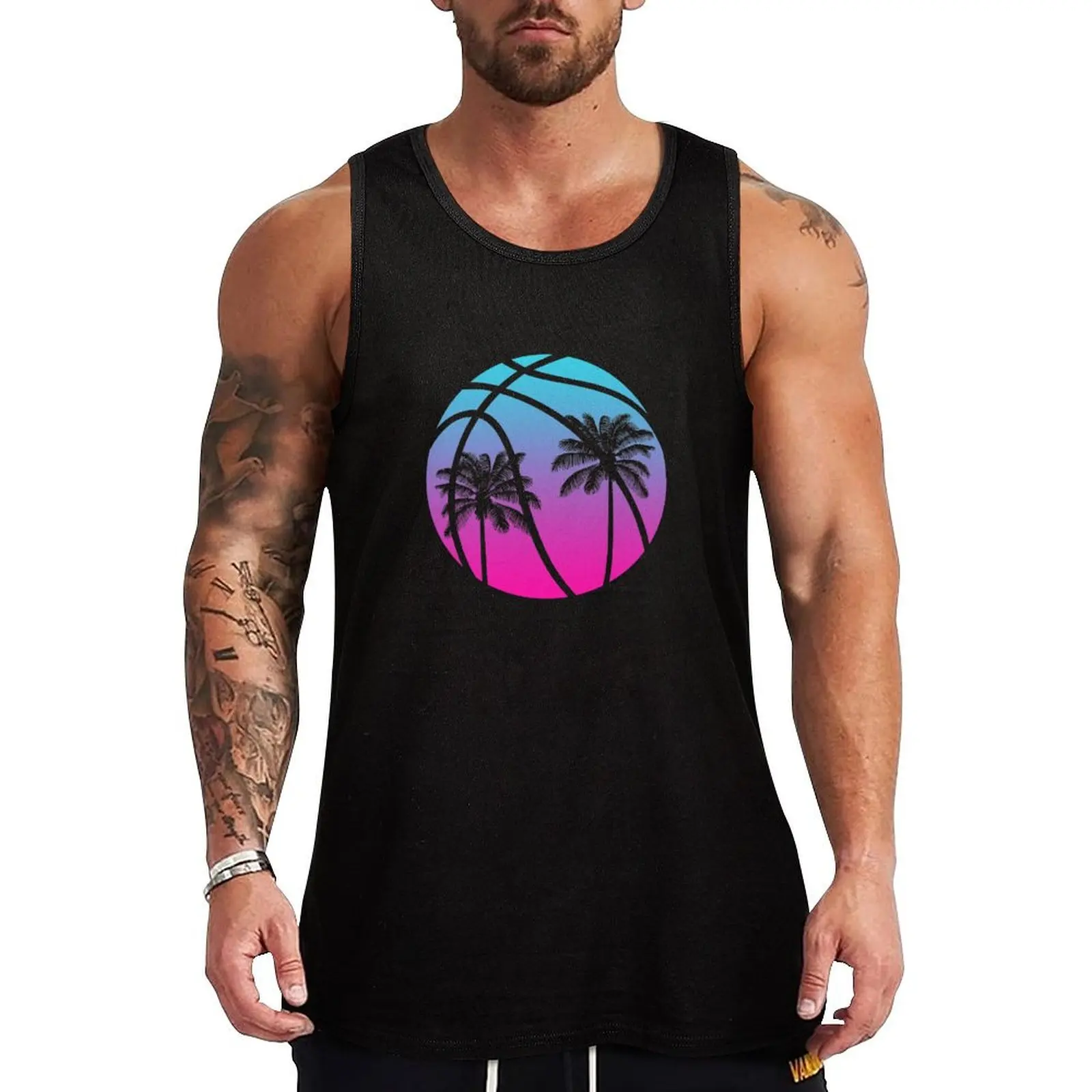 

Miami Vice Basketball - White Tank Top Working vest men clothes mens designer clothes