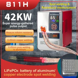 Machine à souder par points avec batterie au lithium, fer, aluminium, cuivre, grande unité, équipement de soudage, 811H