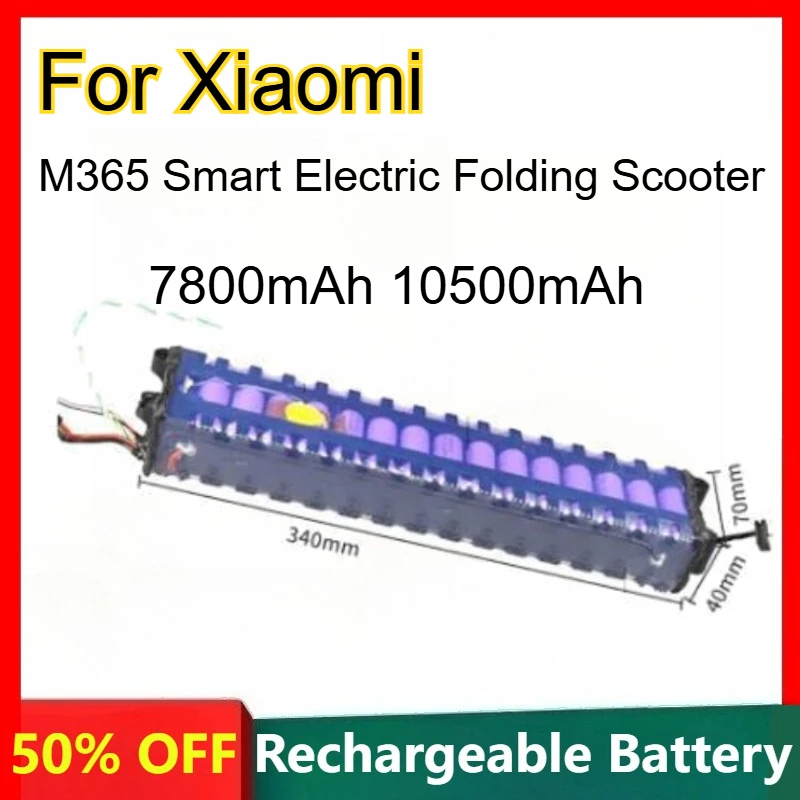7800mAh 10500mAh 36V Li-ion Battery for Xiaomi M365 Smart Electric Folding Scooter Rechargeable Batteries