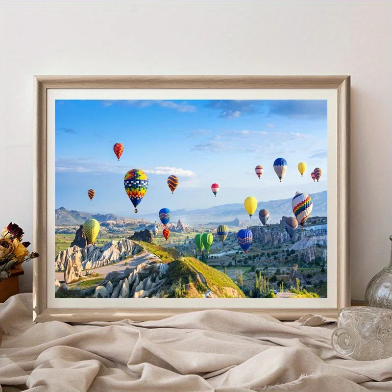 46*28cm 500 Stück Puzzle für Erwachsene malen Heißluft ballon Papier Puzzles Wohnkultur Wand Display Festival Geschenk Spielzeug