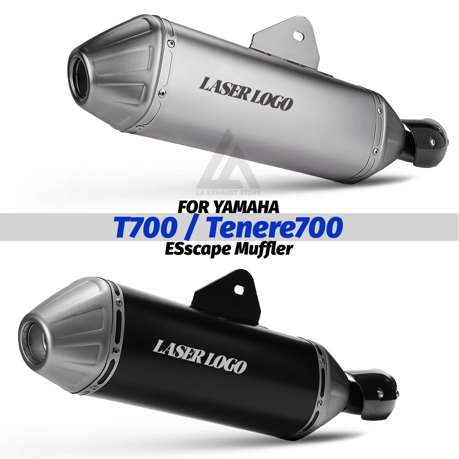 Para Yamaha Tenere 700 T700 Escape modificar Slip-on sistema de Escape de motocicleta silenciador cubierta de carbono tubo de escape para YAMAHA T700