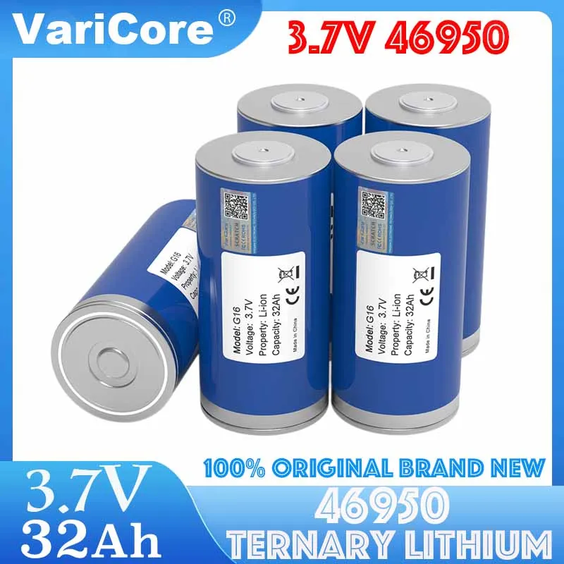 Varicore 3.7V 46950 32ah Lithium Oplaadbare Batterij 10c 320a Ontlading Diy Auto Ontsteking Energie-Opslag Omvormer Klasse A