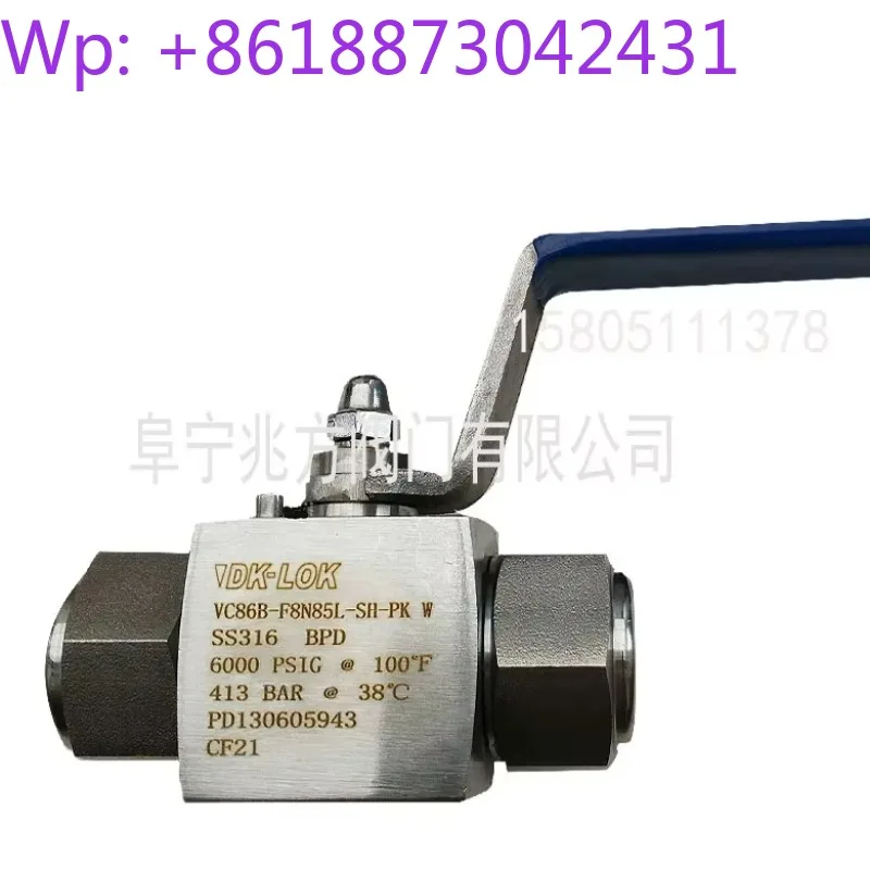 High pressure ball valve stainless steel imitation DK high pressure valve CNG tank car switch valve D-Pro welded 1 inch.