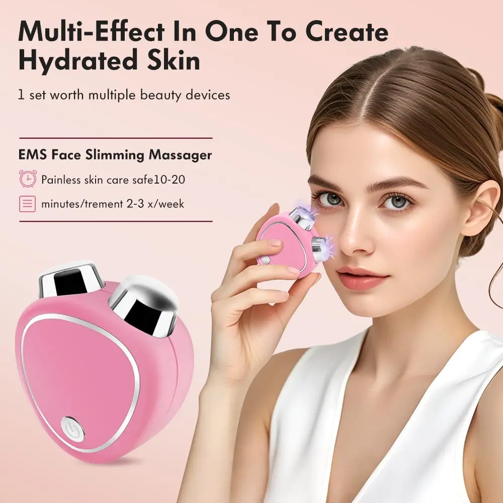 Nouveau masseur électrique pour le visage, rouleau de levage, microcourant, Vibration sonique, Lifting du visage, Massage, appareils de beauté portables
