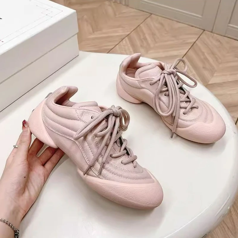 Genuine Leather Large Size Forrest Gump Women Shoes  2025 Designer Little White Shoes Couple Retro   Leisure  Sports Shoes view 5