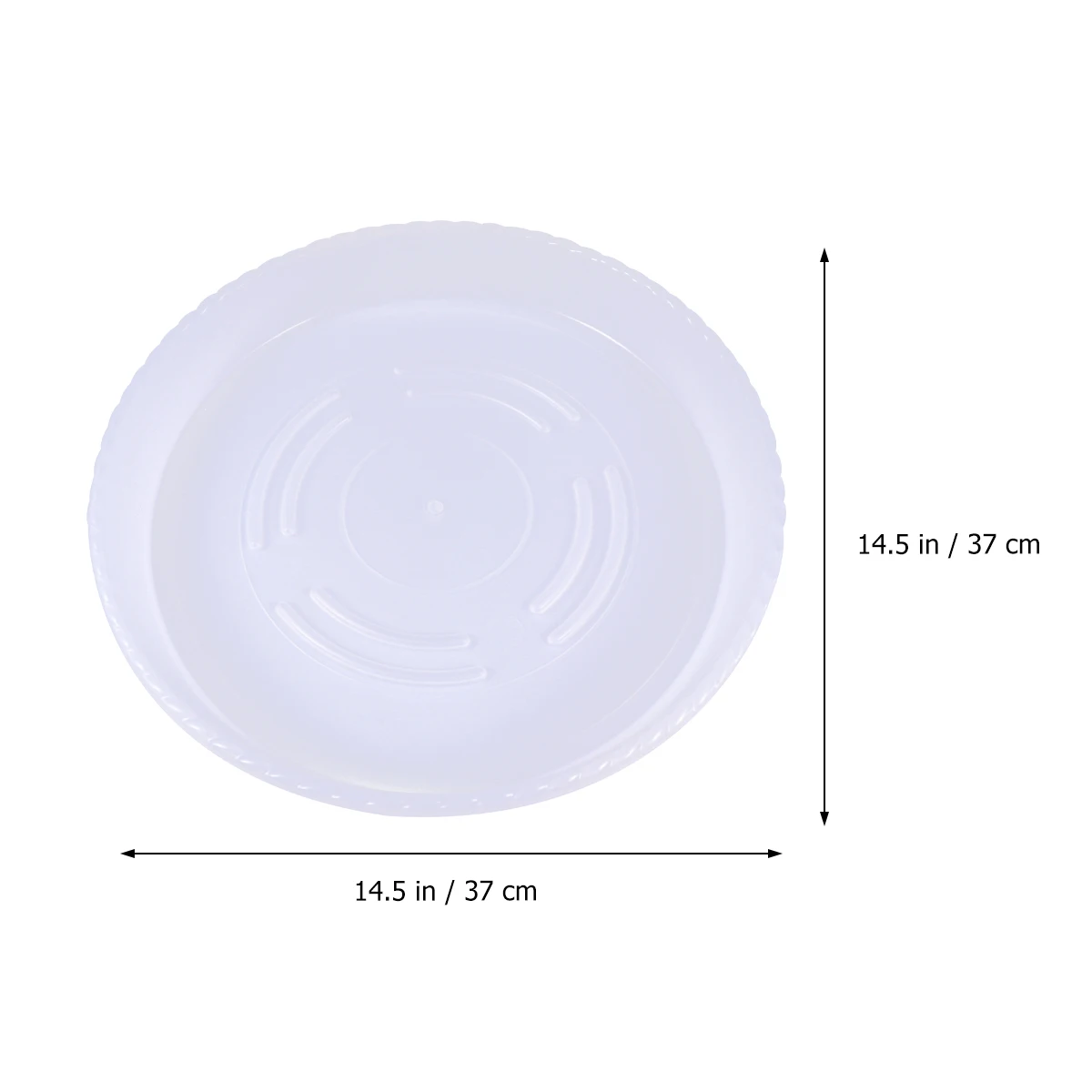 

Transparent Flowerpot Tray Round Plate No Holes Durable Plant Pot Base Sturdy Anti Slide Garden Indoor Balcony Use Flowerpot