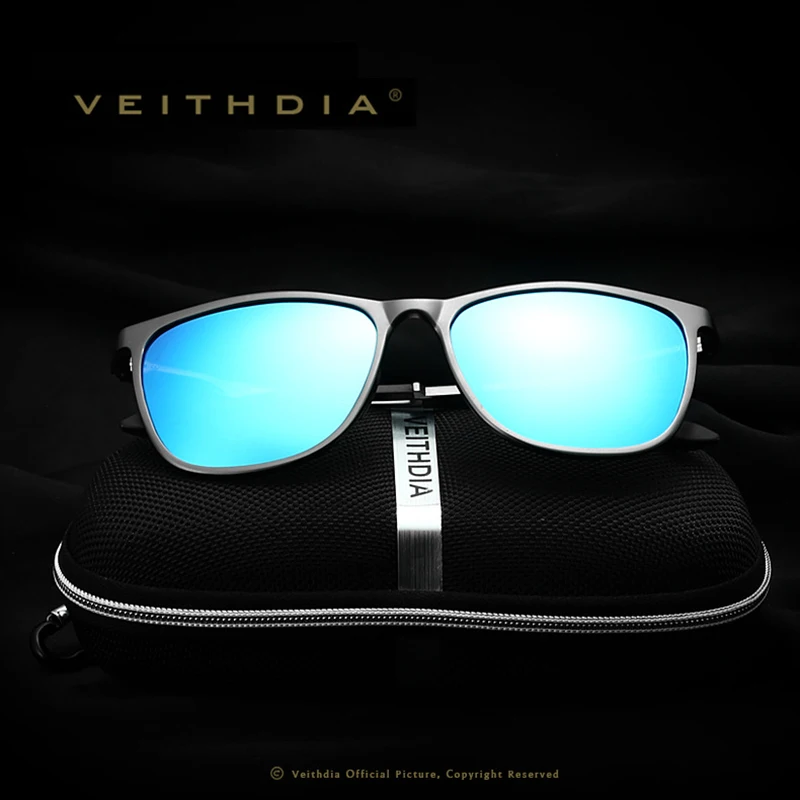 VEITHDIA Retro Aluminum Magnesium Brand Men\'s Sunglasses Polarized Lens Vintage Eyewear Accessories Sun Glasses For Male 6623