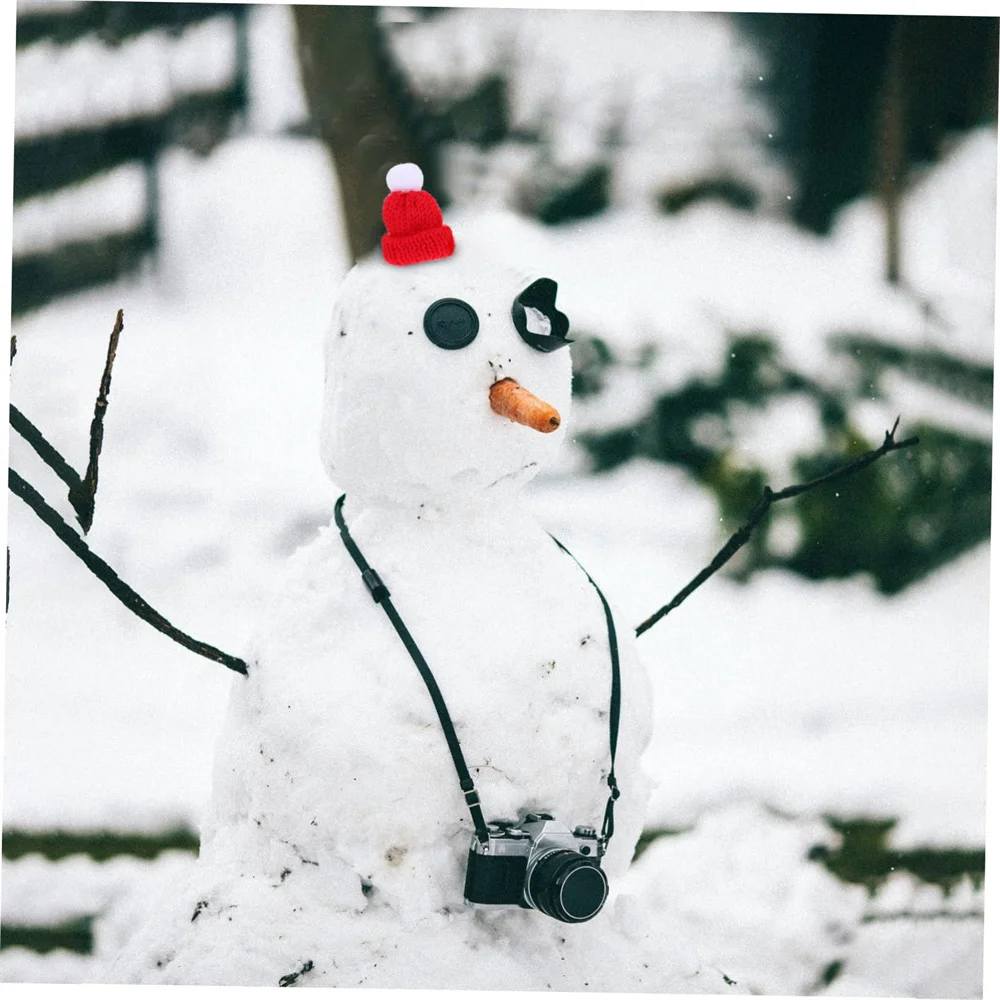 Christmas Ornament Handmade Knit Hat Diy Decoration Knit Doll Cap For New Year Holiday Gift Craft Project - Image 5