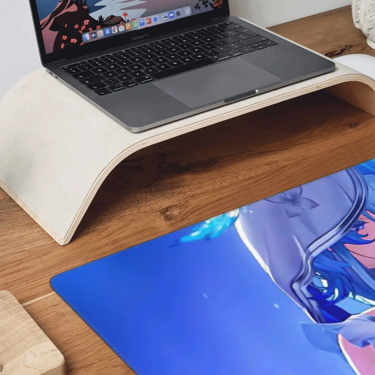 Shorekeeper Wuthering Waves Komik Anime Alas Mouse Besar Alas Mouse Keyboard Komputer Alas Meja Laptop PC Gaming Alas Meja Kantor