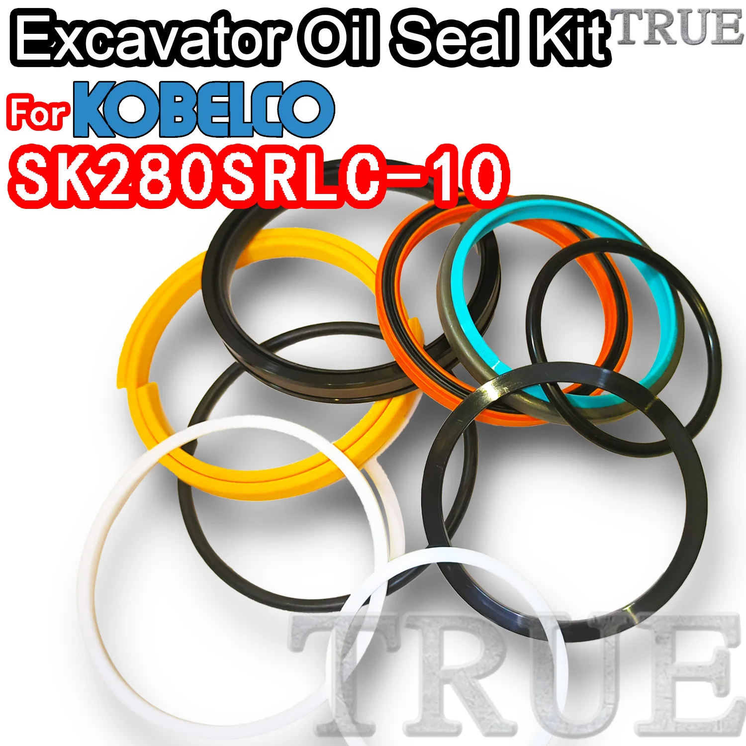 For SK280SRLC-10 KOBELCO Oil Seal Excavator Repair Kit SK280SRLC 10 Parts MOTOR Piston Rod Shaft Replacement Dust Bushing FKM