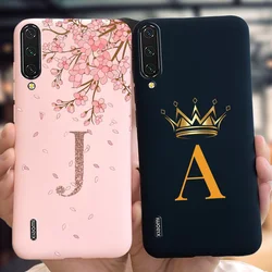 For Xiaomi Mi A3 Case Mi A3 Cover Cute Initial Letters Silicone Couple Phone Cover For Xiomi Mi A3 A 3 MiA3 6.09 inch Soft Coque