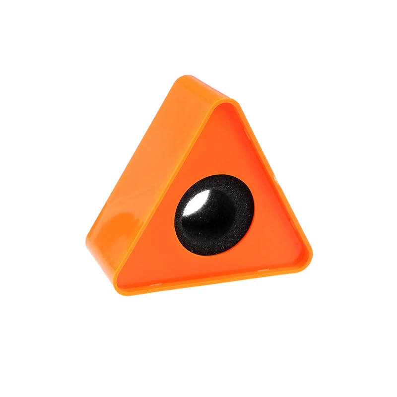 Micrófono duradero para entrevista, estación con logotipo triangular, plástico ABS, forma triangular
