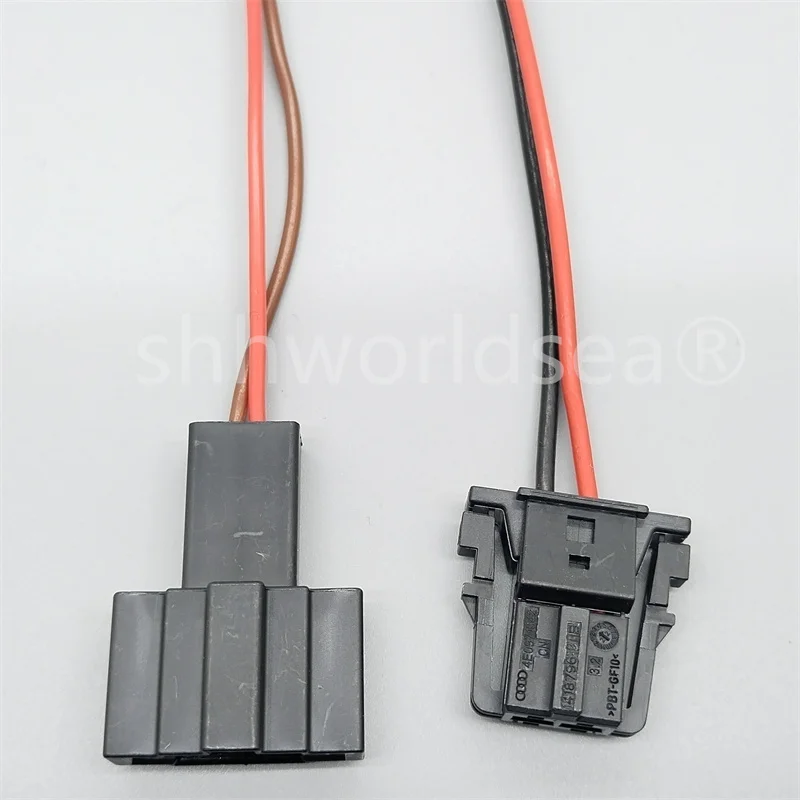 

1Set 2 Pin Audio Bass Alto Auto Door Klaxon Socket Wiring Harness Unsealed Connector For Audi C7A Porsche 4E0 971 942 4E0971942