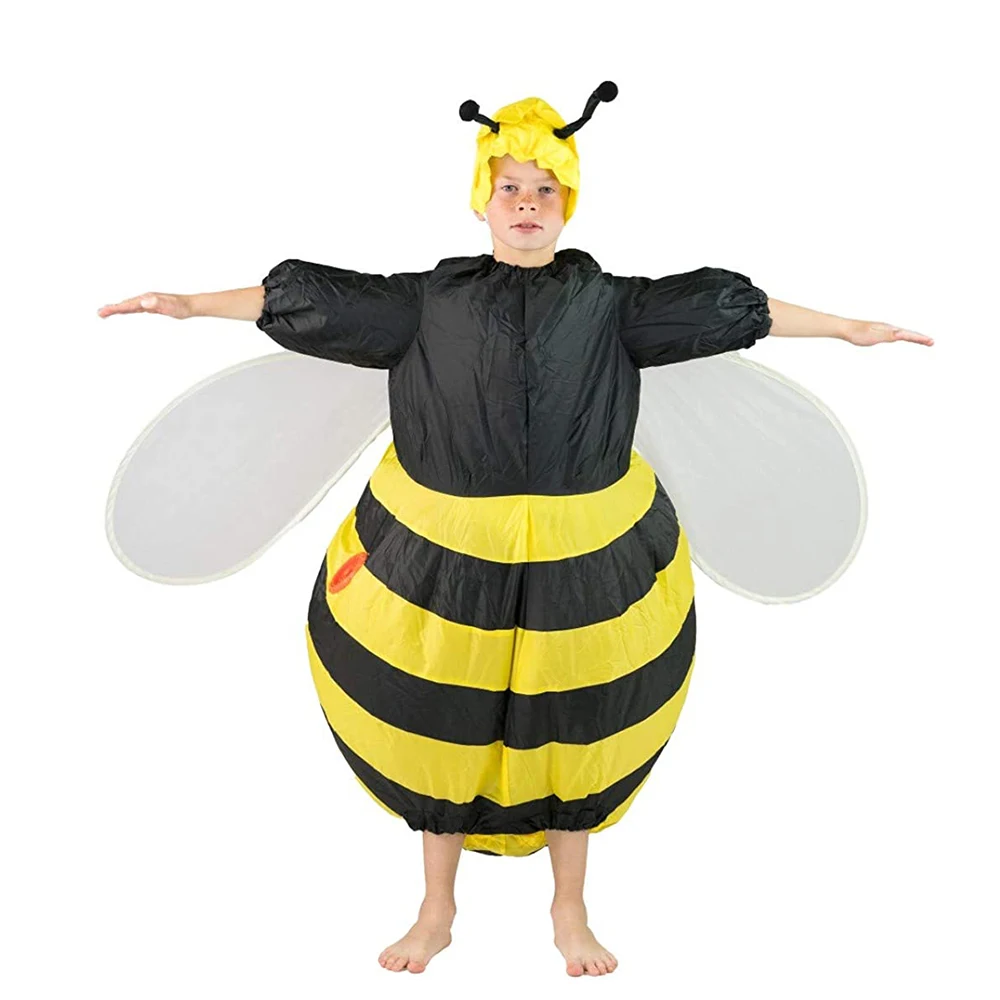 JYZCOS Inflatable Bumble Bee Costumes for Women Halloween Adult Fancy Dress Outfit Cosplay Animal Purim Party Blowup Carnival