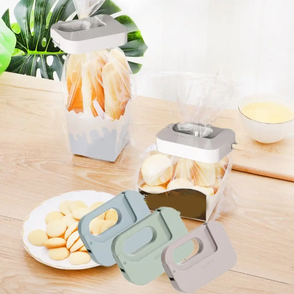 

3Pcs Fresh Keeping Magnetic Square Food Sealing Clip Moisture-proof Sealed Bag Clip Plastic Bag Clamp Kitchen Accessories