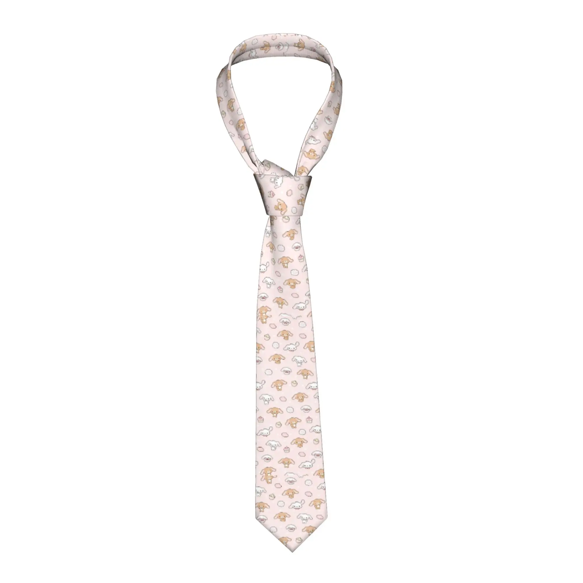 Neckties S-Sugarbunnys Shirousa and Kurousa Men Women Polyester 8 cm Narrow Neck Tie  for Men Shirt Accessories Cravat Wedding