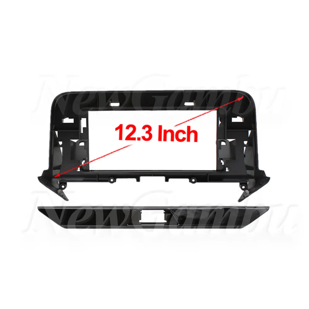 NewGambu 12.3 inch Car Fascia Frame For TOYOTA Harrier 2022 Frame No Cable Android Dash Panel Frame Fascias