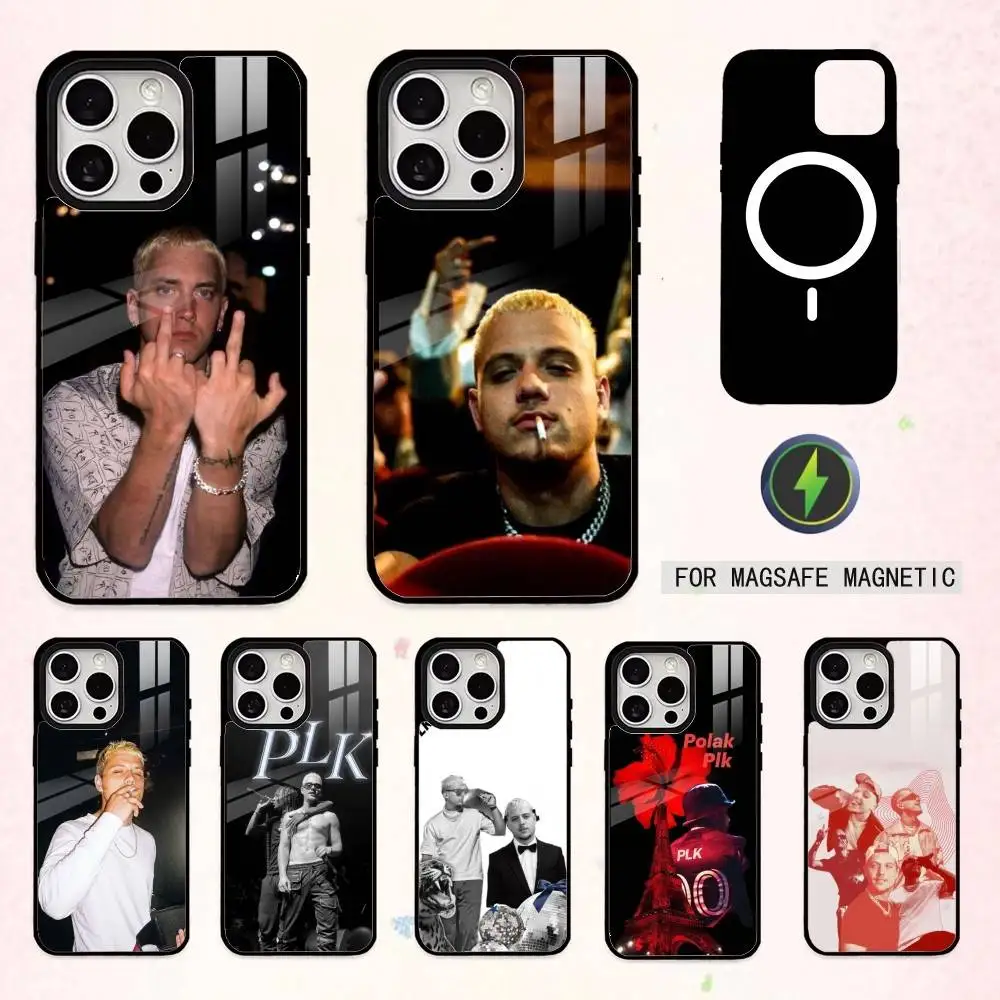 

Чехол T-Trendy P-PLK F-French Rapper для iPhone 17, 16, 15, 14, 13, 12, 11 Plus, Pro Max, магнитный, для беспроводной зарядки Magsafe