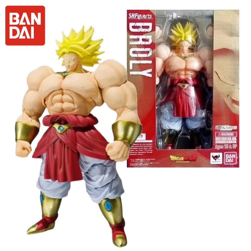 

Оригинальная фигурка Bandai S.h. Фигуртс Broly Dragon Ball Z фигурка супер сайяна аниме Shf эксклюзивная экшн-фигурка модели куклы игрушки подарок