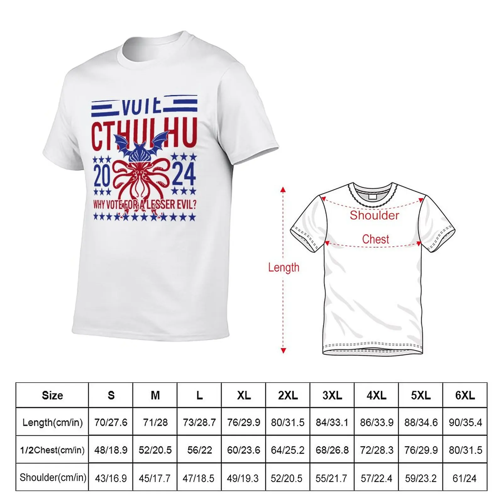 New Vote Cthulhu 2024 Funny Election Lovecraftian Gift T-Shirt graphic t shirts custom t shirts mens t shirt graphic