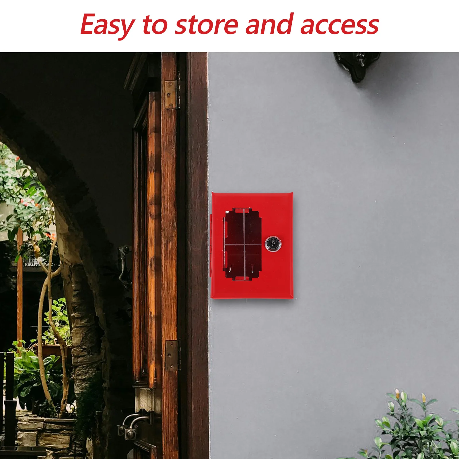 Boîte à clés de porte de feu, boîte de verrouillage d'urgence pour murs, stockage de clés extérieur, porte-carte sécurisé, conteneur de sécurité, conteneur d'articles divers