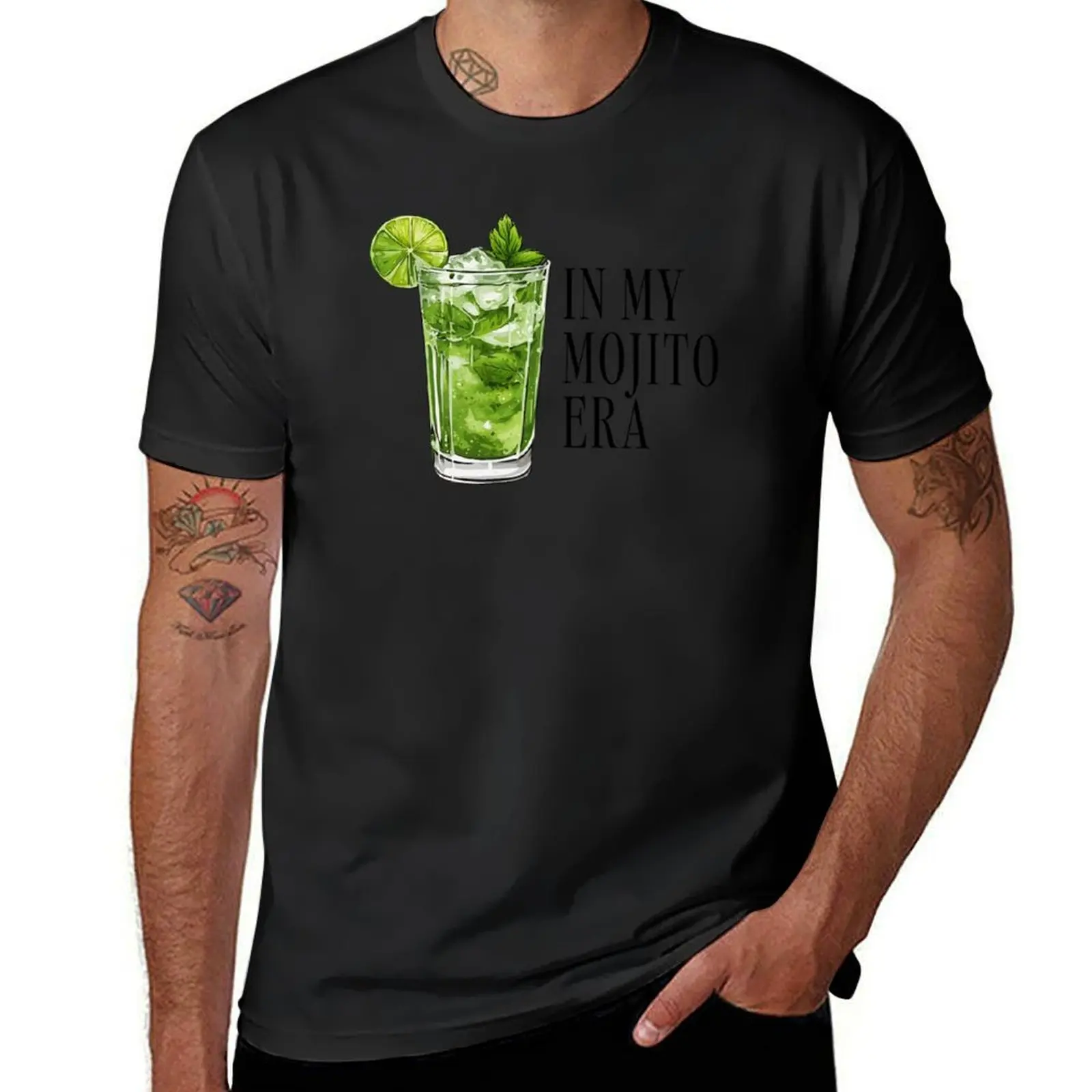 In my Mojito Era T-Shirt oversizeds animal prinfor boys plain black t shirts men