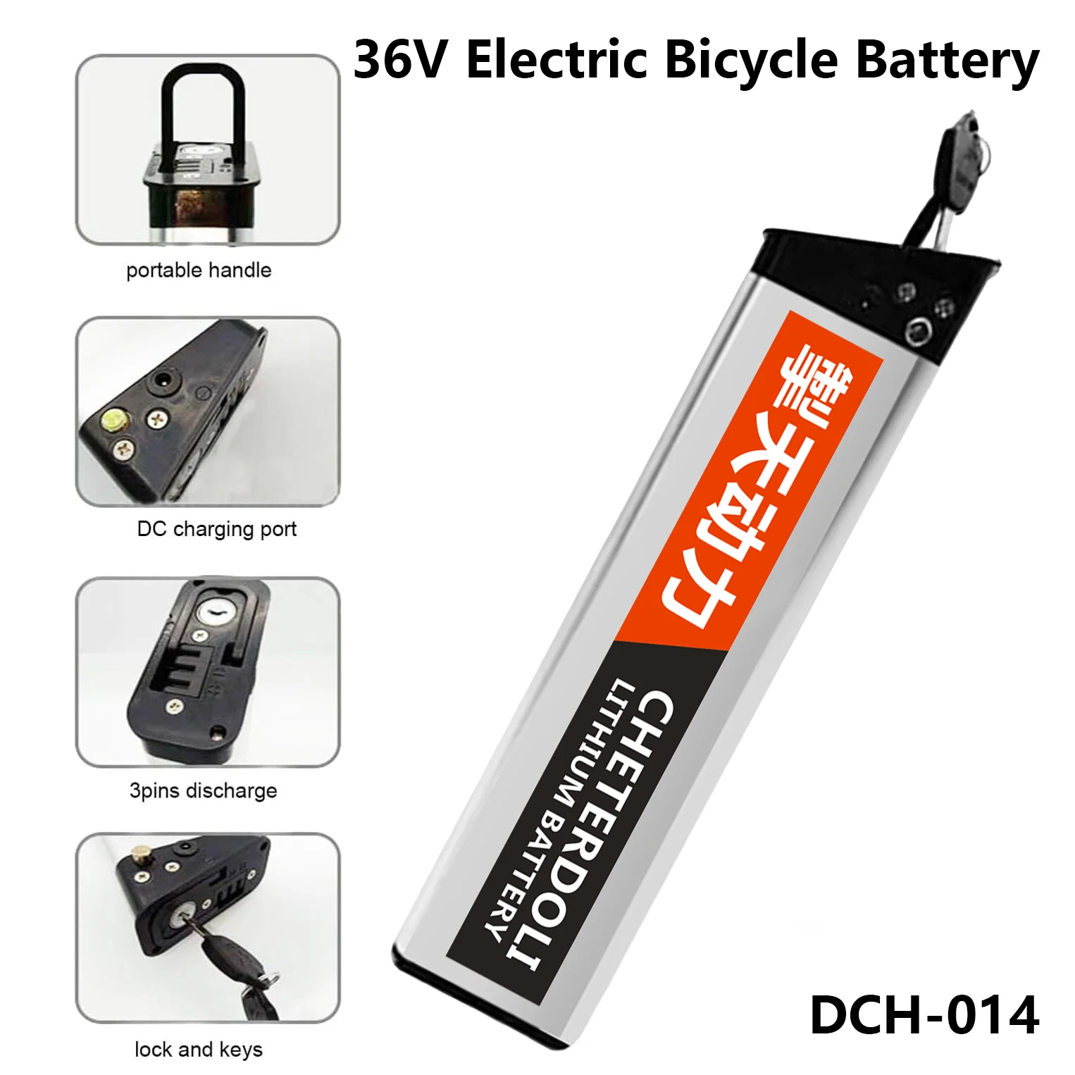 36V Ebike Battery 10Ah for Folding Bicycle ANCHEER AM1908 ADO A16 Fast Charging Lithium Pack with 30A BMS 500W 750W Motor