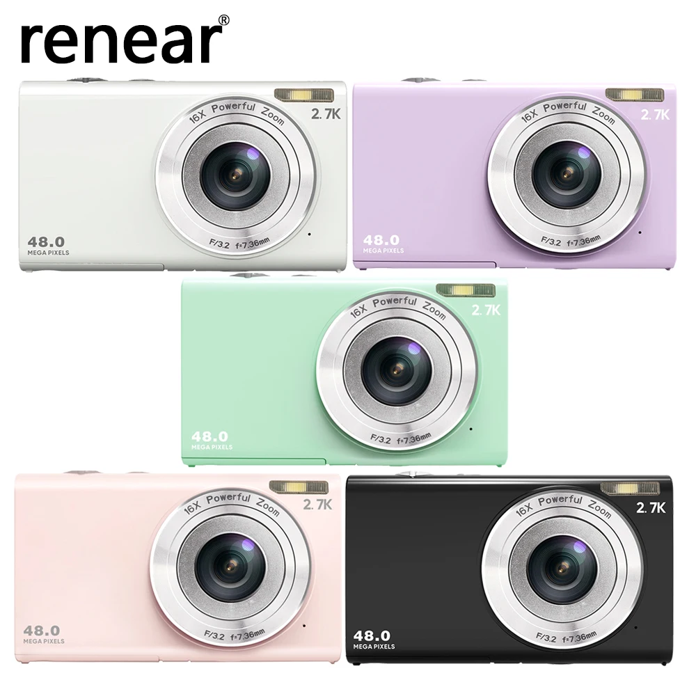 

2.7K Digital Camera Photography Auto Focus Camera HD 48MP with 2.8" Large Screen Camcorder Camera for Photography for Kid Adult