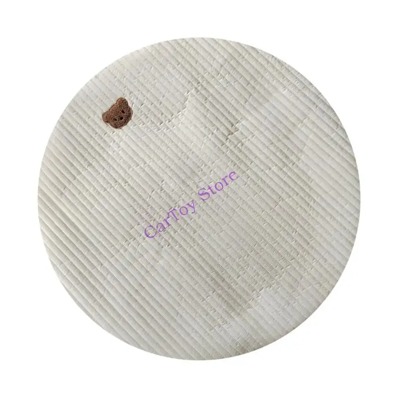 634f Kids Kids Play Play Mat Baby Round Rounling Mat Stredy Brug مع تطريز طباعة