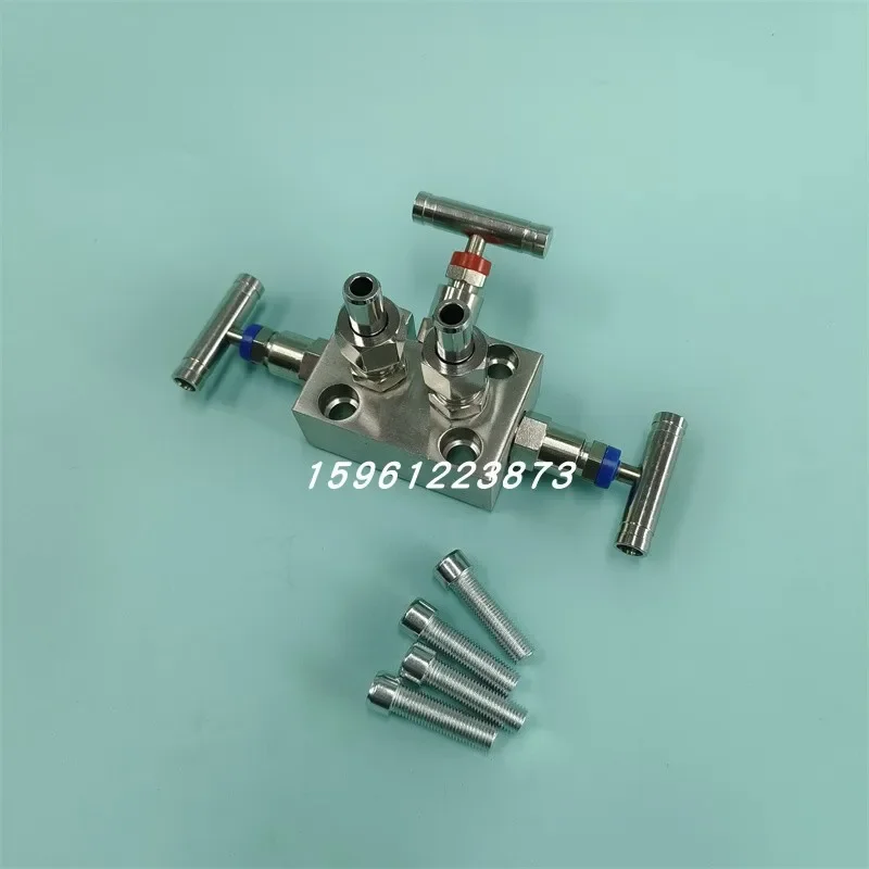 Stainless Steel SF-2B M364W Integrated Three-Valve Manifold Rosemount SS304 Pressure Instrument Needle Valve Manifold