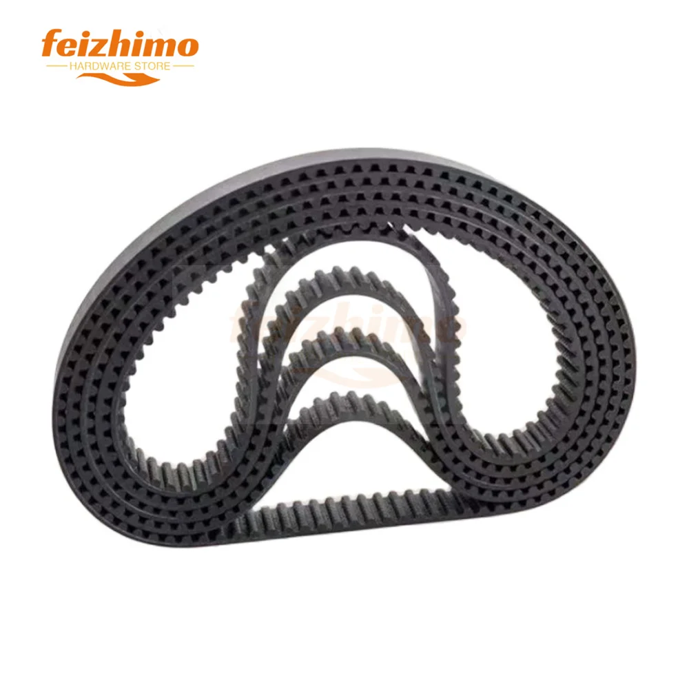 FM HTD3M black rubber synchronous belt, synchronous belt circumference 252~297mm, bandwidth 6/10/15/20mm, tooth 5-shaped M-belt,