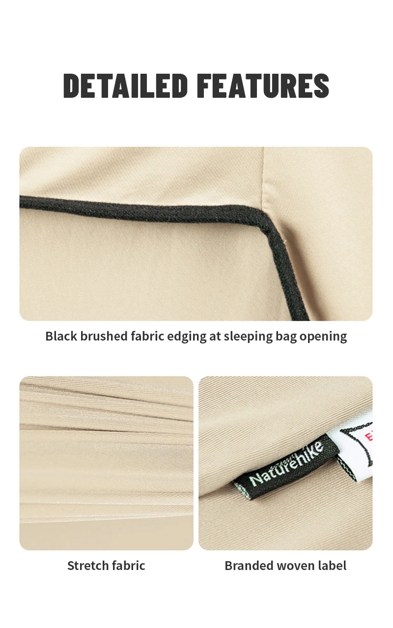 Naturehike Sleeping Bag Liner Ultralight High Elastic Sleeping Bag Liner Outdoor Camping Travel Hotel Sleeping Bag Liner