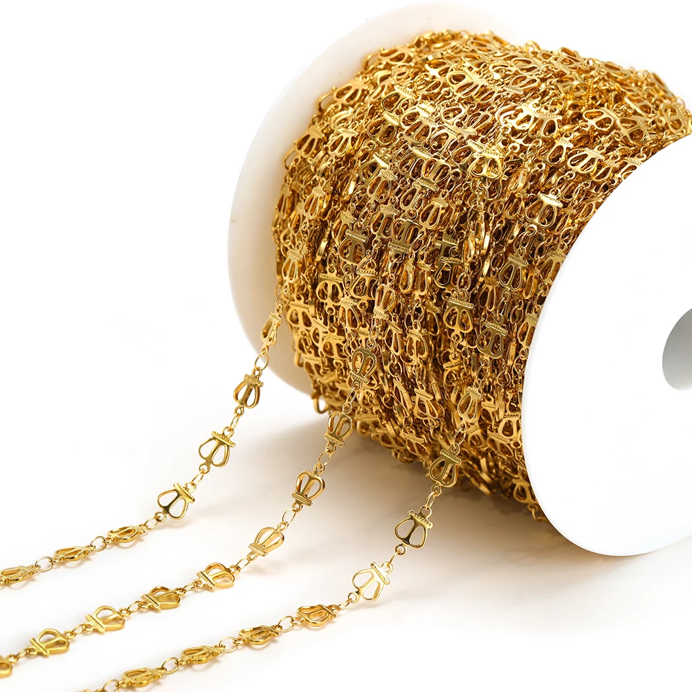 

1 метр, нержавеющая сталь, 6 мм, Корона, сердце, цепочки ручной работы для изготовления ювелирных изделий своими руками, ожерелье, браслеты, ножные браслеты, цепочки для тела