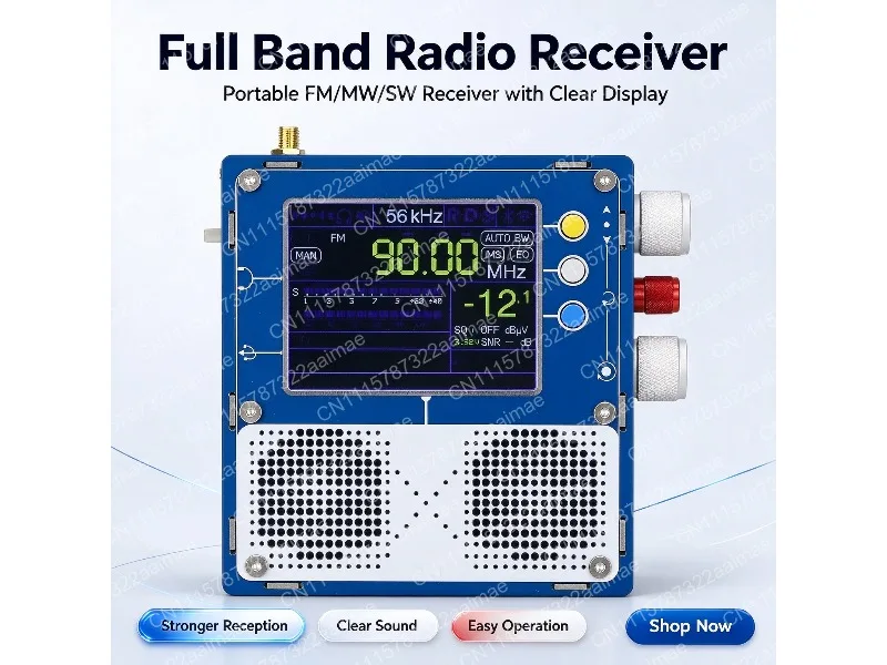 Full Band Radio TEF6686 DSP Receiver High Sensitivity MW LW Shortwave Portable Radio