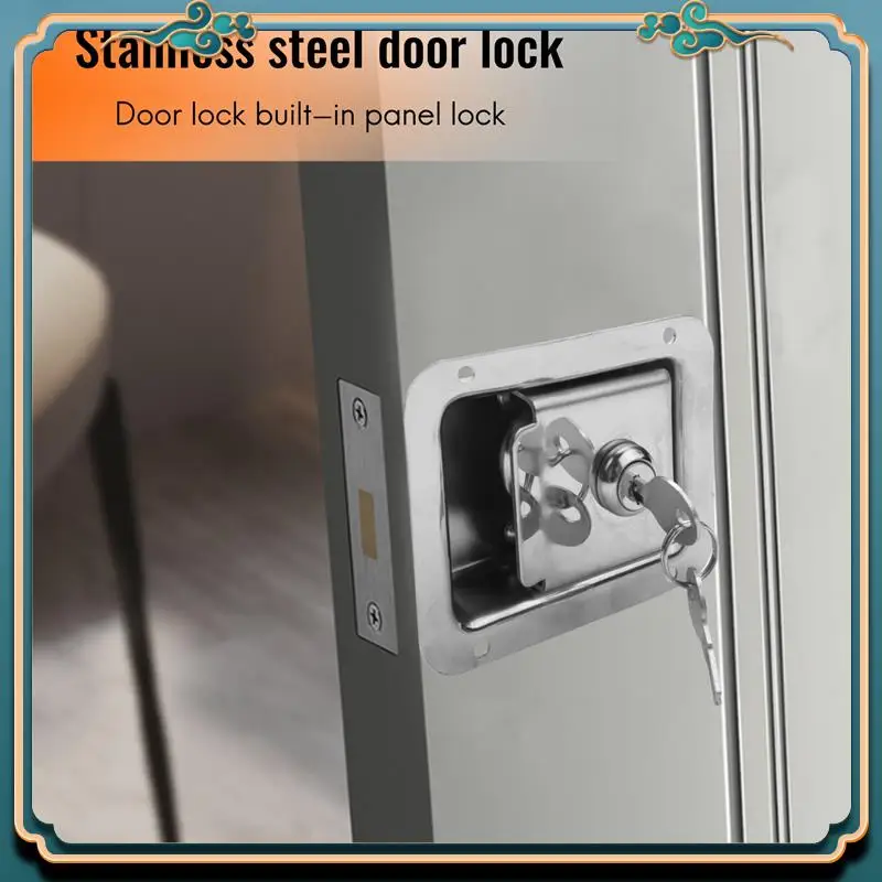 

A42M-Защелка с лопастной защелкой и ключом Замок для дорожного прицепа Защелка для двери автофургона Из нержавеющей стали Сверхмощная защелка для скрытого монтажа