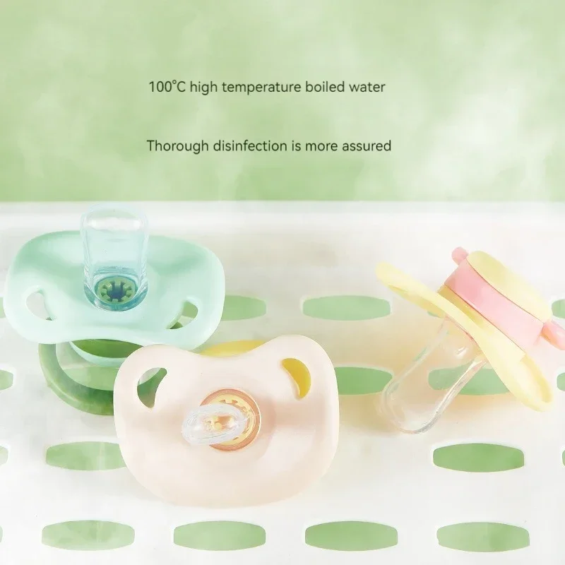 Baby Newborn Soft Food Silicone Nipple Infant Safe Circle Type Nipples Toddler Pacifier Kid Teether Toy For Boy And Girls NO BPA