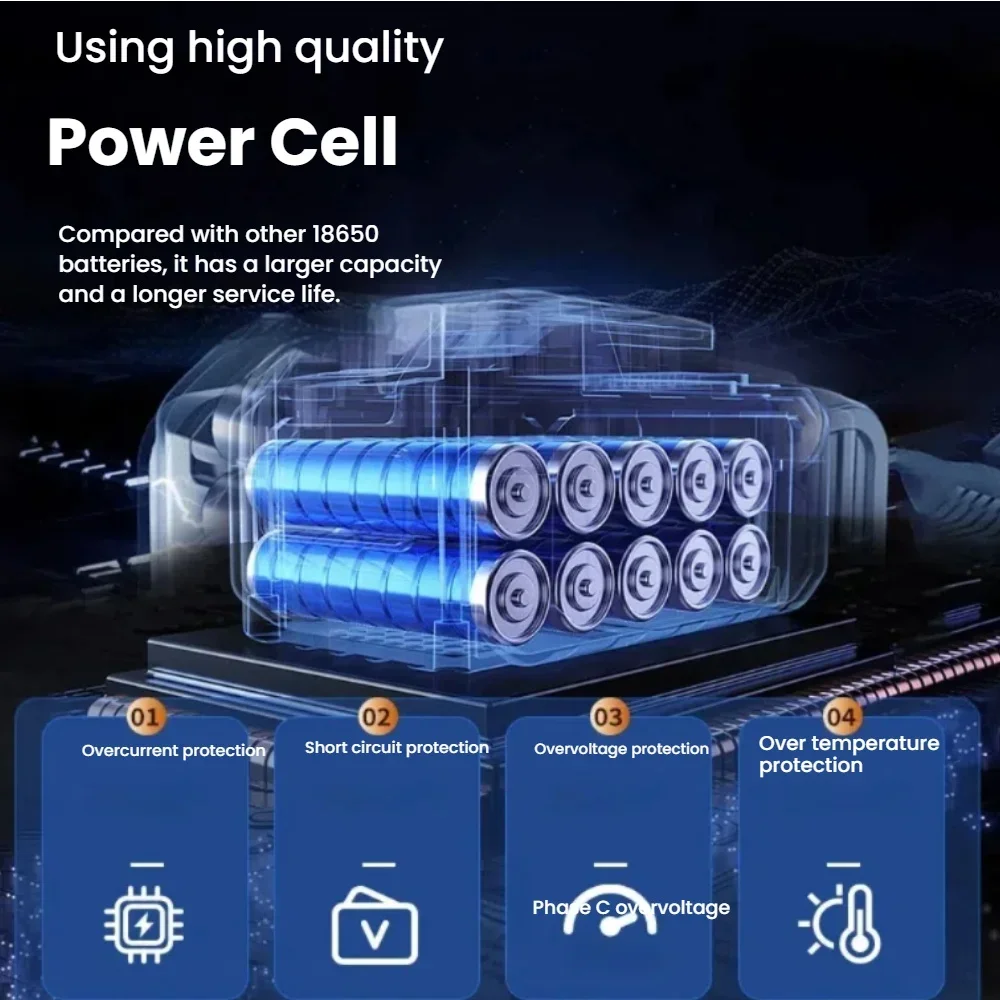 بطارية ليثيوم أيون بديلة Worx WA3551، WA3553 WX176 WX550 WX386 WXino 3 WXgain، WX800، WU268 20V، 6.0 Ah
