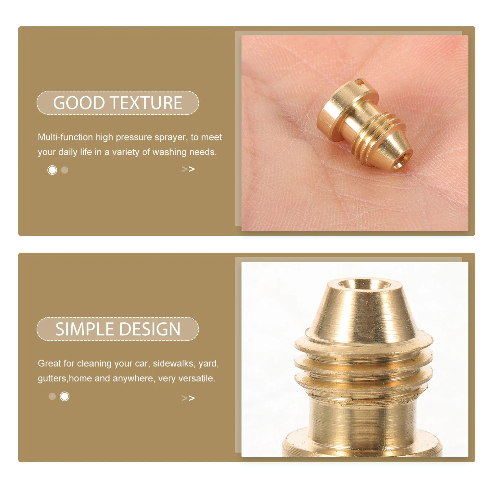 

Metal High Pressure Sprayer Nozzle Car Washing Handheld Sprayer Hose Compatible for Garden Yard Cleaning Pressure Washer