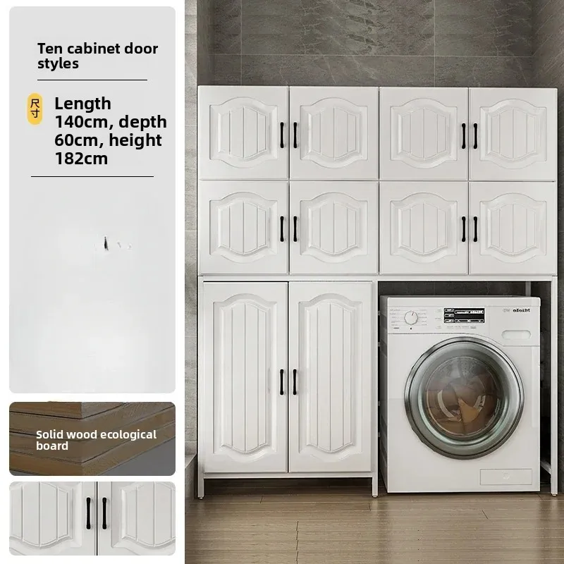 YS-1 Washing Machine Shelf Balcony Multi-layer Storage Rack Toilet Bathroom Floor To Floor With Cabinet Washing Machine Top Rack
