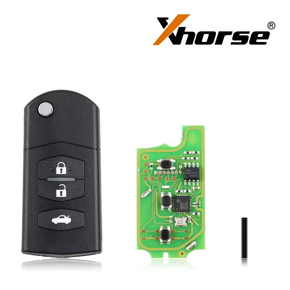 5 개/몫 XHORSE XKMA00EN VVDI 키 도구 용 Mazda 유형 용 범용 원격 키 Fob 3 버튼 (영어 버전)