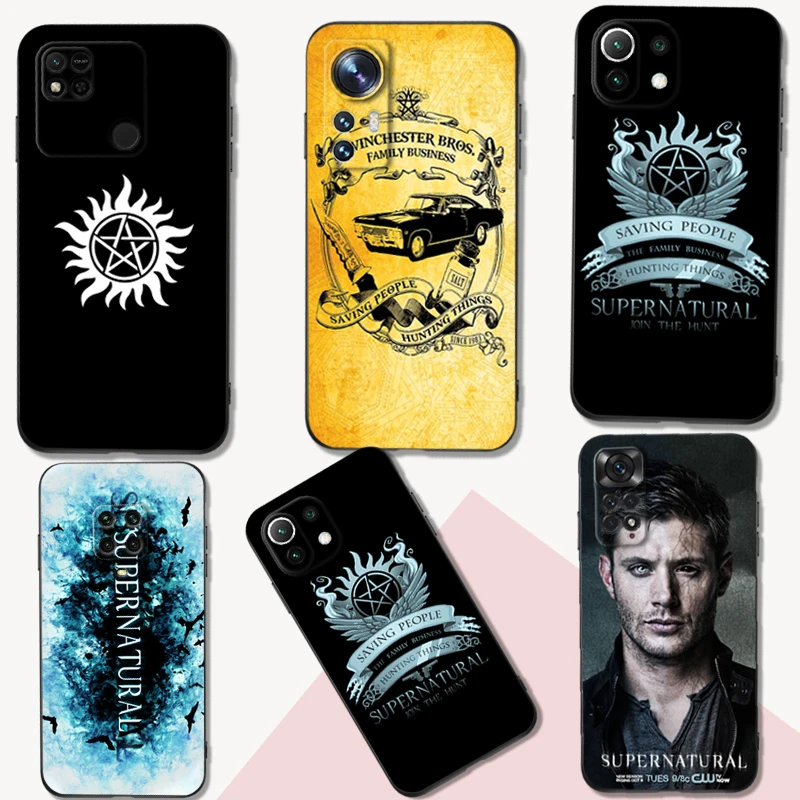 Black Tpu Case For Xiaomi 12 12T lite S X 11lite NE 11i 11T Pro 11A  Redmi 12C 10 10A 10C 5G Supernatural Jared Padalecki