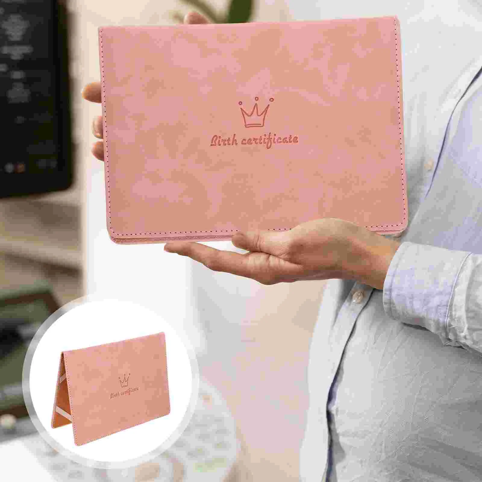 

Folder Cover Certificate Birth Certificate Case Certificate Holder Birth Certificate Protector for Decor Gift Storage Home